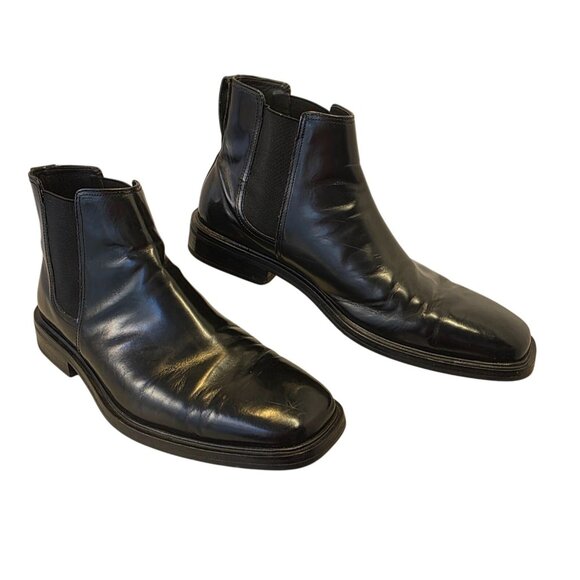 Cole Haan Mens Waterproof Chelsea Boots Shoe Sz 10.5M Black Leather Ankle Dress - Picture 3 of 14